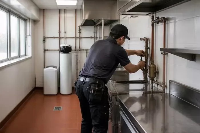 高雄餐廳廚房軟水安裝工程｜添源淨水案例